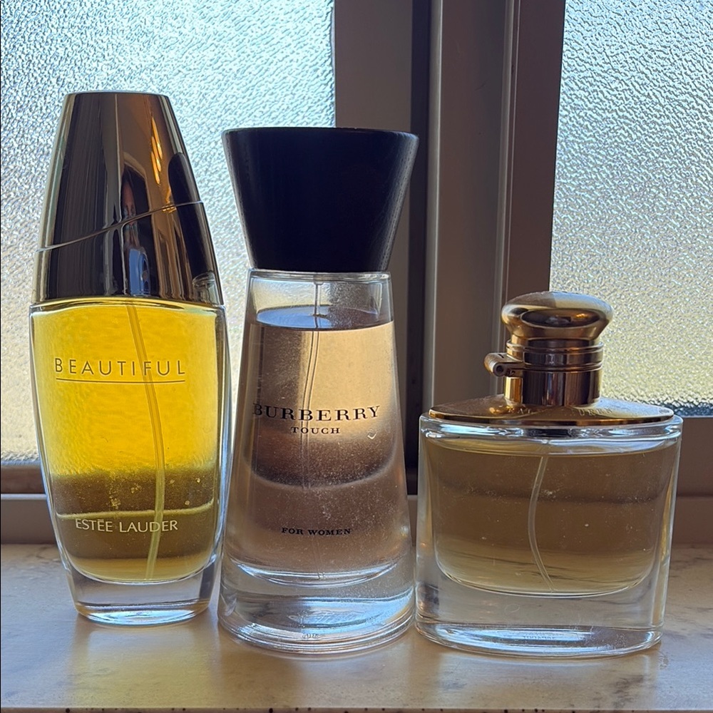 Estee Lauder Beautiful Perfume, Burberry Touch, (Ralph Lauren sold)!
